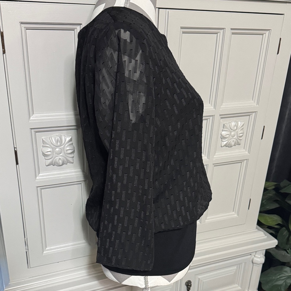 Ann Taylor Elegant Black Women's Top Size Small - Picture 6 of 10